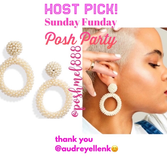 Stella & Dot | Oh Ya Gold + Pearl Drop Statement Earrings - Picture 2 of 13